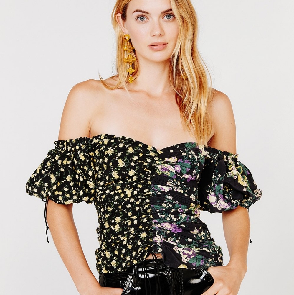 For Love & Lemons Eileen Off The Shoulder Top